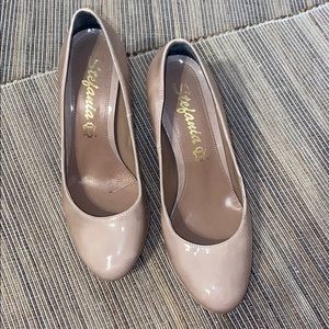 Stefania Nude Platform Heels Women size 36